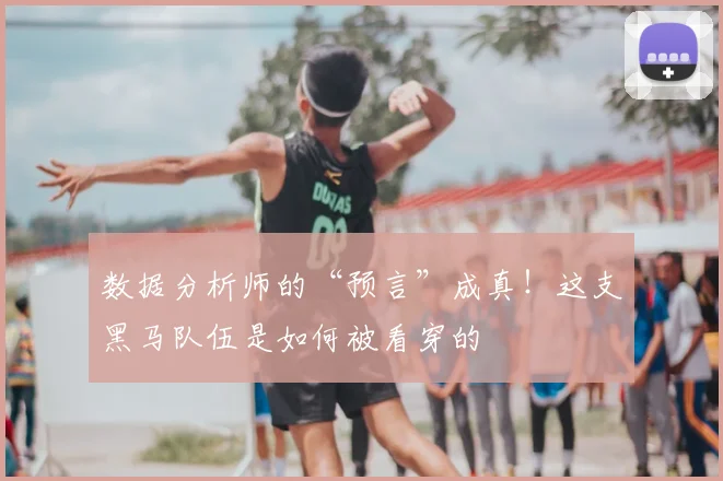 数据分析师的“预言”成真！这支黑马队伍是如何被看穿的